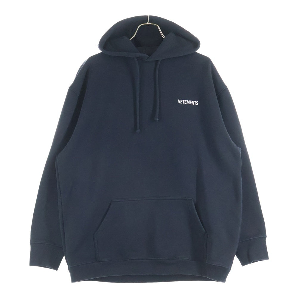 VETEMENTS(ヴェトモン) Logo Hoodie UA52TR112B ロゴフーディ パーカー ブラック