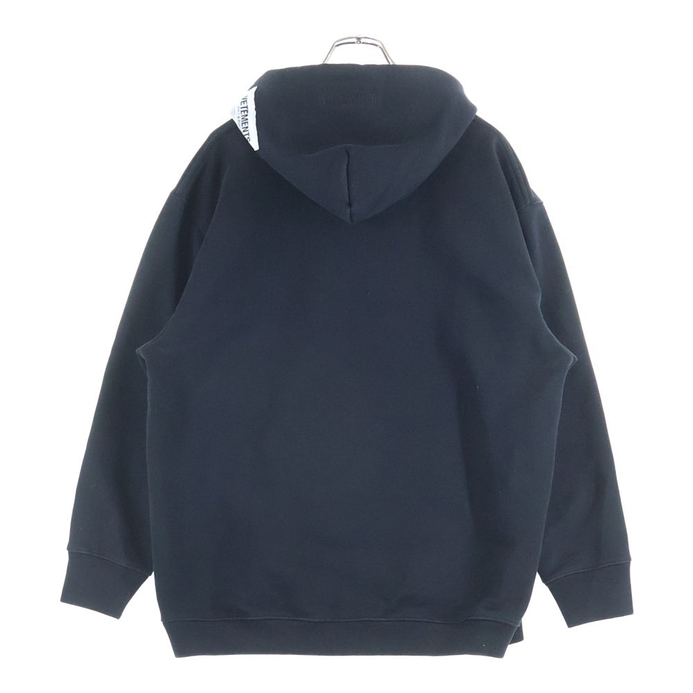 VETEMENTS(ヴェトモン) Logo Hoodie UA52TR112B ロゴフーディ パーカー ブラック