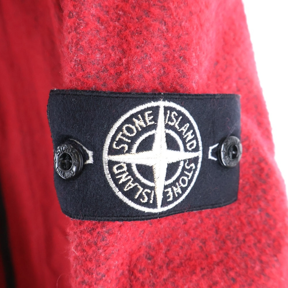 STONE ISLAND(ストーンアイランド) NEEDLE PUNCHED REFLECTIVE 77154319A ニードル パンチド リフレクティブ フーデッドブルゾン マウンテンパーカー レッド