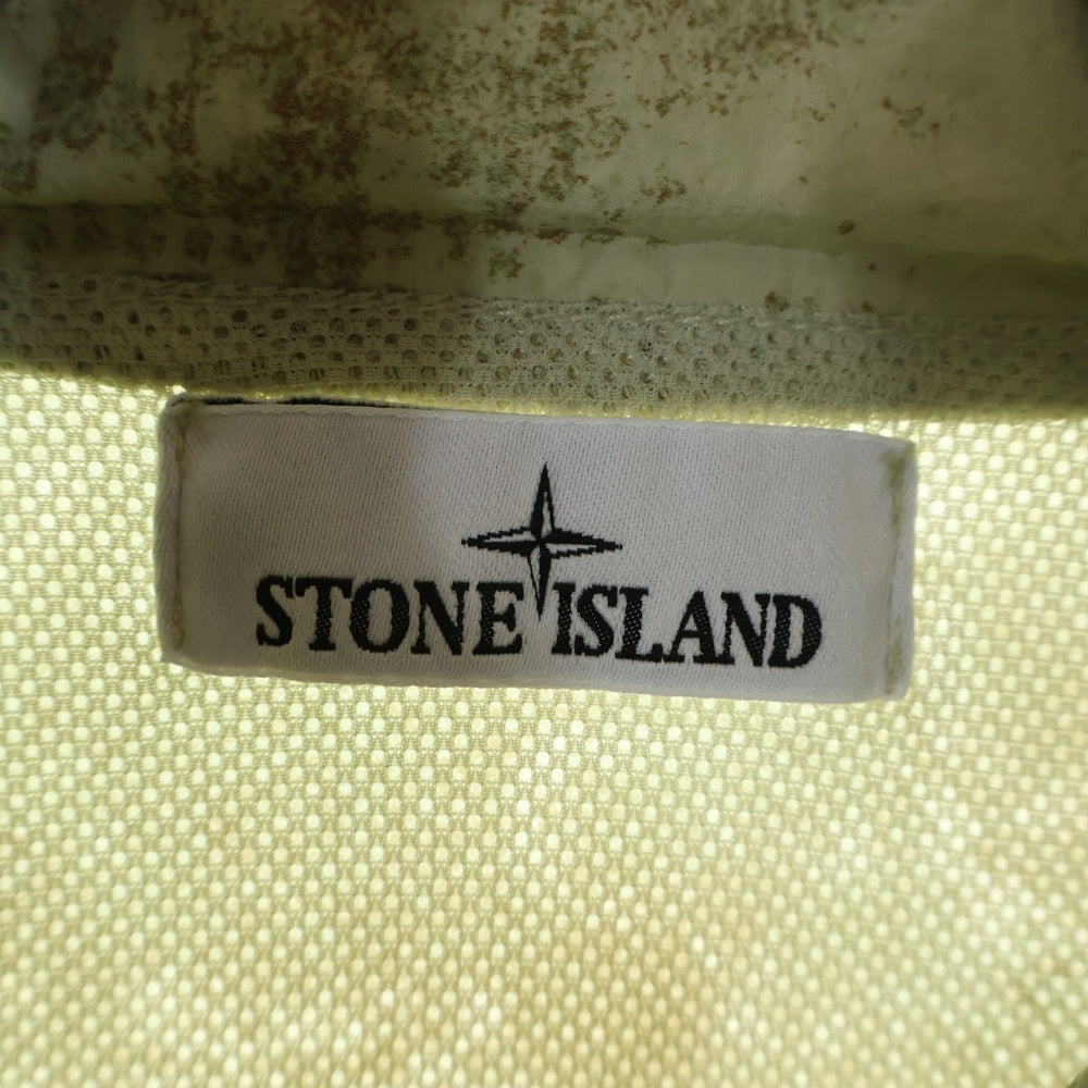 STONE ISLAND(ストーンアイランド) Grid Camo Hooded Jacket 8015438E1 グリッド カモフードジャケット グリーン