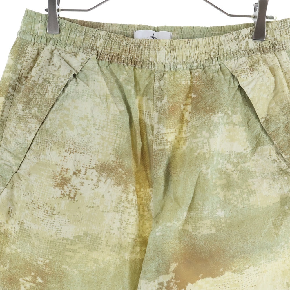 STONE ISLAND(ストーンアイランド) CAMOUFLAGE NYLON PANTS 8015662E1 カモフラージュナイロンパンツ グリーン