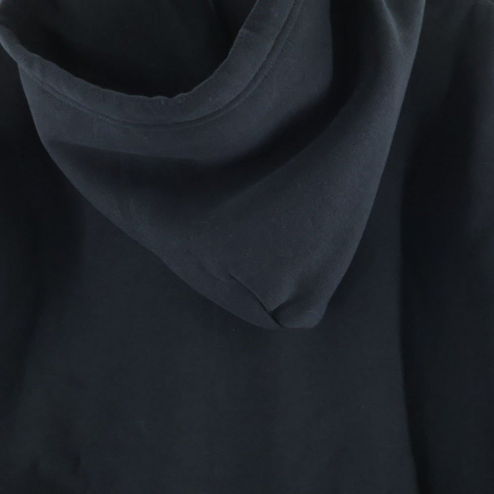 ALMOSTBLACK(オールモストブラック) 24AW LOGO HOODIE 24AW-CS05 ロゴフーディ パーカー ブラック