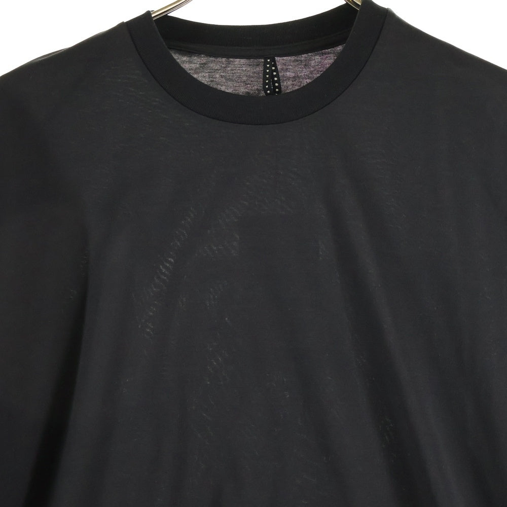 ALMOSTBLACK(オールモストブラック) 無地 半袖Tシャツ カットソー コットン 25SSGAB-CS02 ブラック