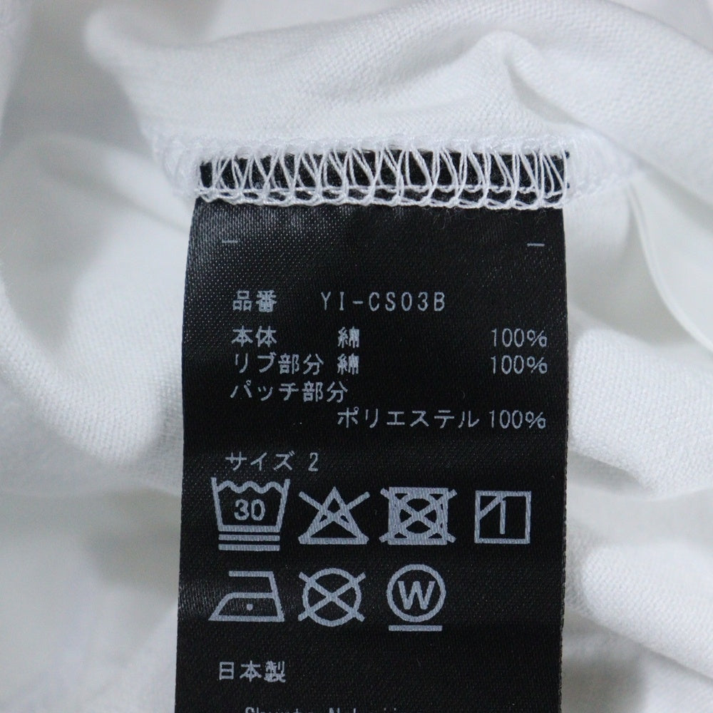 ALMOSTBLACK(オールモストブラック) バラプリント 半袖Tシャツ カットソー コットン YI-CS03B ホワイト