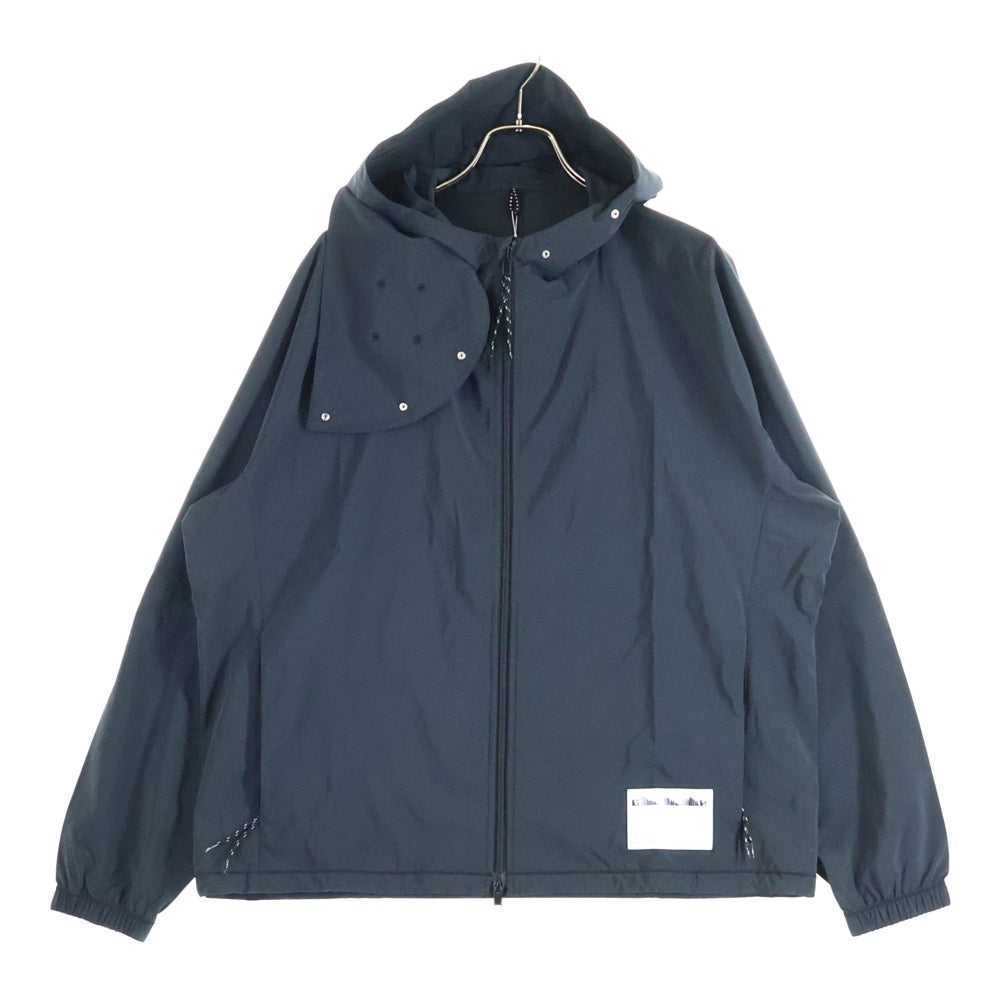 ALMOSTBLACK(オールモストブラック) WOVEN WATER-REPELLENT HOOD BLOUSON 25SSGAB-BL01 ウーブン ウォーターリペレント マウンテンパーカー ブラック