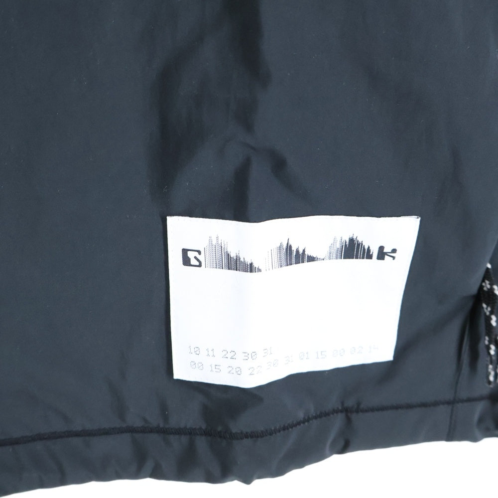 ALMOSTBLACK(オールモストブラック) WOVEN WATER-REPELLENT HOOD BLOUSON 25SSGAB-BL01 ウーブン ウォーターリペレント マウンテンパーカー ブラック