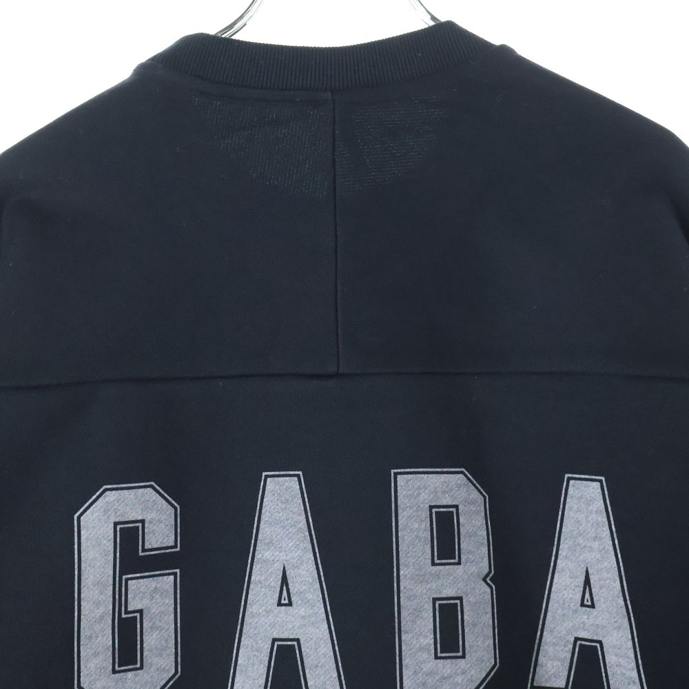 ALMOSTBLACK(オールモストブラック) GHOST 3D CREW REFLECT PRINT NECK SWEAT 25SS-GAB-CS01 スウェット ブラック