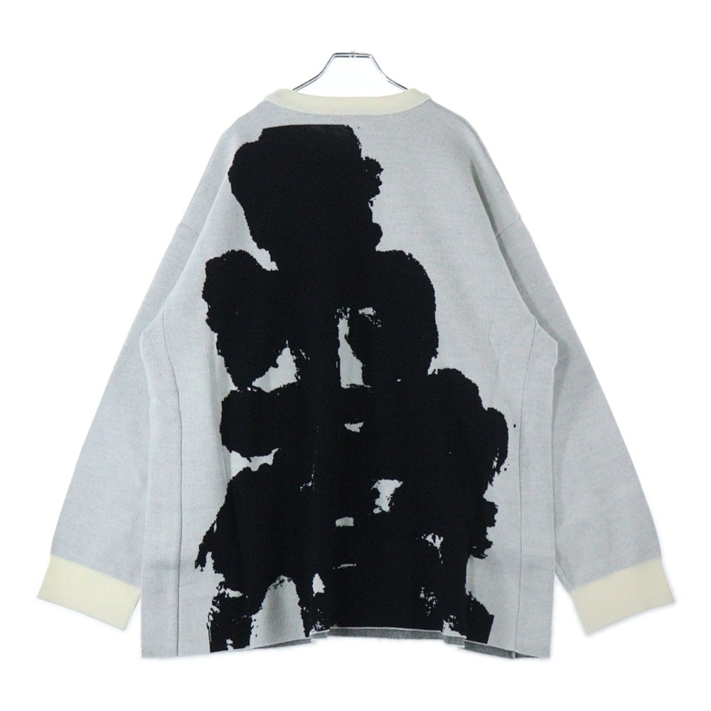 ALMOSTBLACK(オールモストブラック) 24AW-KT03 ニット ポリエステル ホワイト