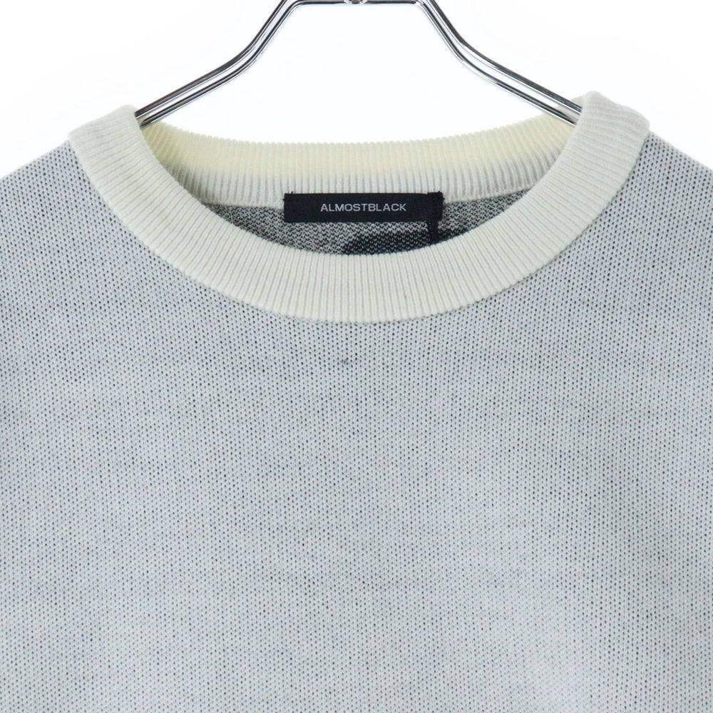 ALMOSTBLACK(オールモストブラック) 24AW-KT03 ニット ポリエステル ホワイト