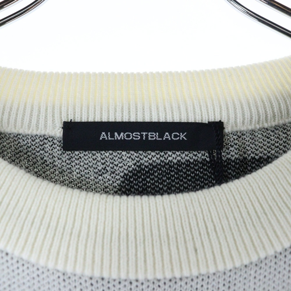 ALMOSTBLACK(オールモストブラック) 24AW-KT03 ニット ポリエステル ホワイト