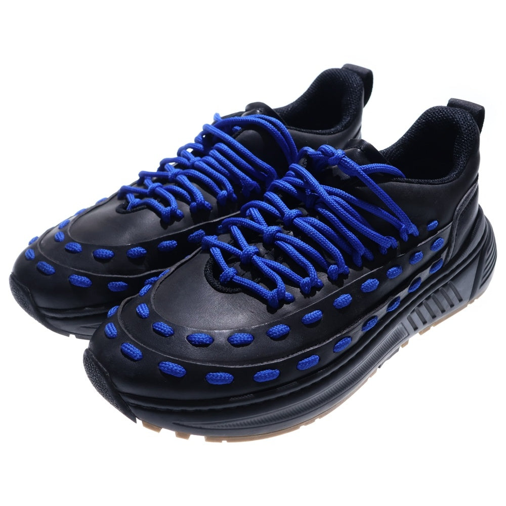 BOTTEGA VENETA(ボッテガヴェネタ) レーススピードスター 578305 レザー ローカットスニーカー 43 ブラック/ブルー