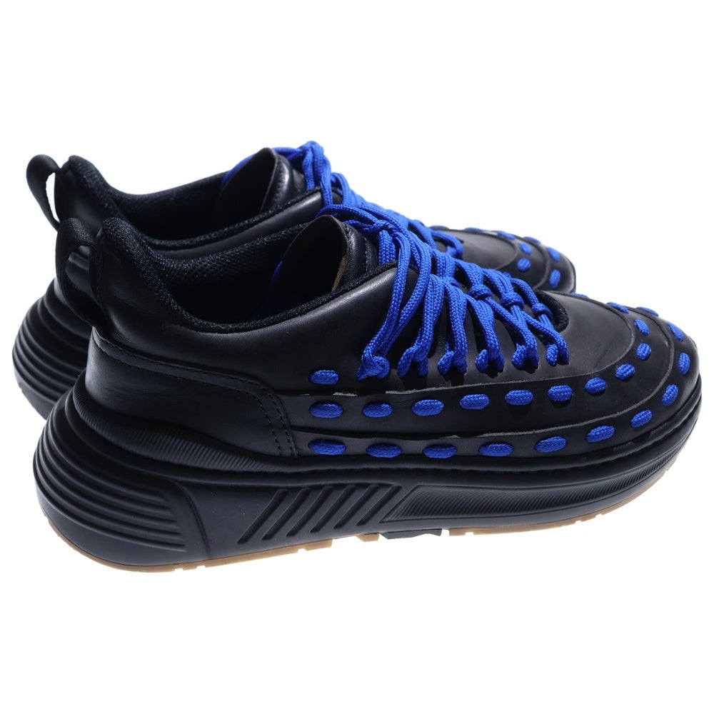 BOTTEGA VENETA(ボッテガヴェネタ) レーススピードスター 578305 レザー ローカットスニーカー 43 ブラック/ブルー