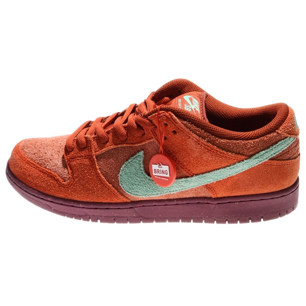 NIKE SB(ナイキエスビー) DUNK LOW PRO PRM MYSTIC RED AND ROSEWOOD DV5429-601 ダンク ロー プロ ミスティックレッド アンド ローズウッド ローカットスニーカー オレンジ US12/30.0cm