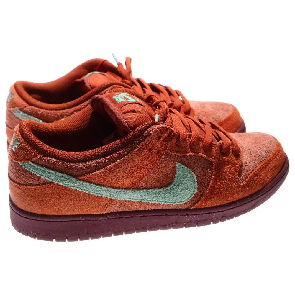 NIKE SB(ナイキエスビー) DUNK LOW PRO PRM MYSTIC RED AND ROSEWOOD DV5429-601 ダンク ロー プロ ミスティックレッド アンド ローズウッド ローカットスニーカー オレンジ US12/30.0cm