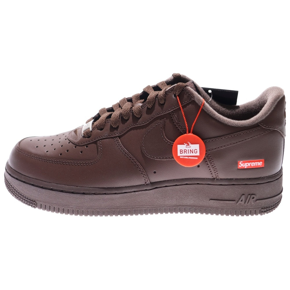 NIKE(ナイキ) ×SUPREME AIR FORCE 1 LOW BAROQUE BROWN CU9225-200 シュプリーム エアフォース1 ローカットスニーカー シューズ ブラウン US8/26.0cm