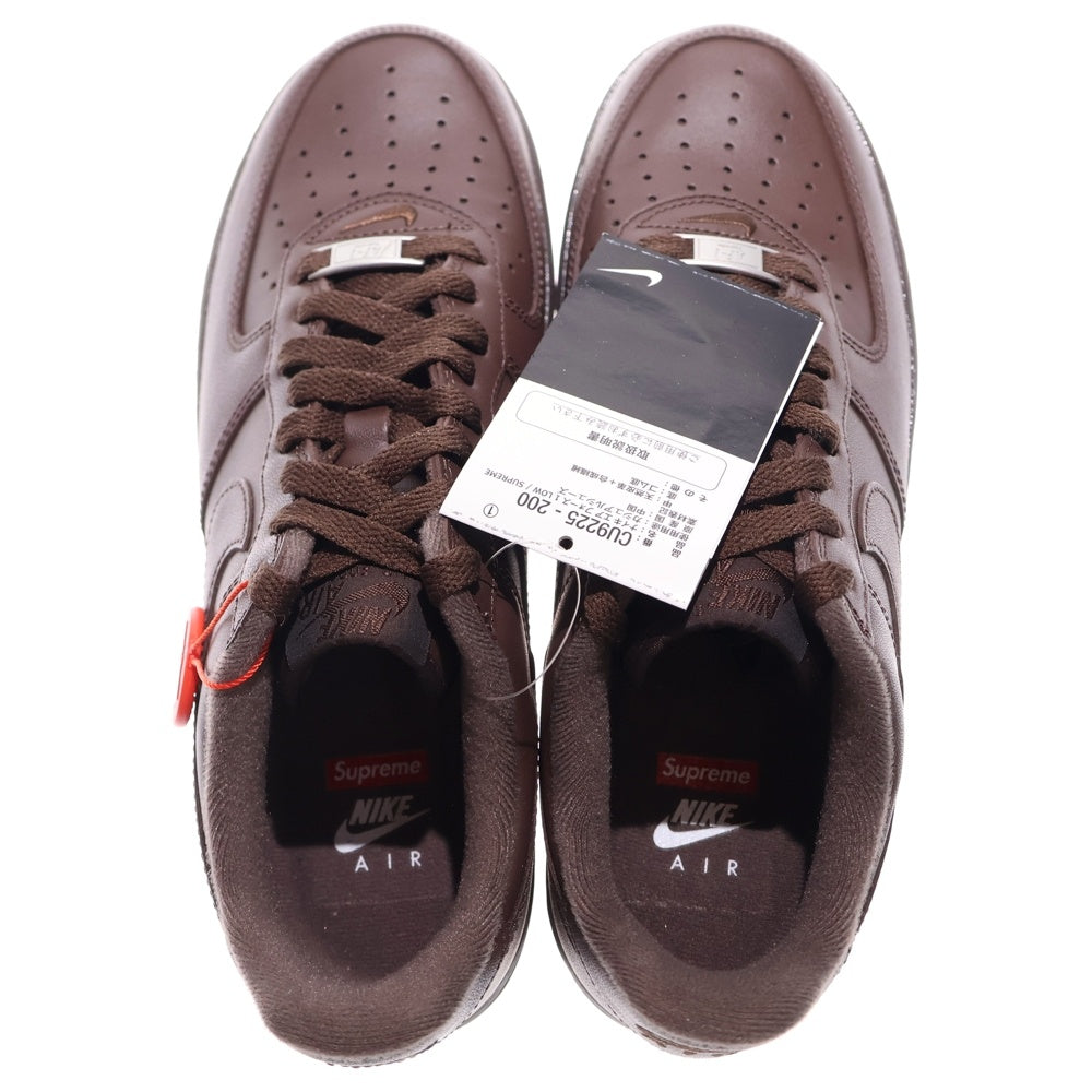 NIKE(ナイキ) ×SUPREME AIR FORCE 1 LOW BAROQUE BROWN CU9225-200 シュプリーム エアフォース1 ローカットスニーカー シューズ ブラウン US8/26.0cm