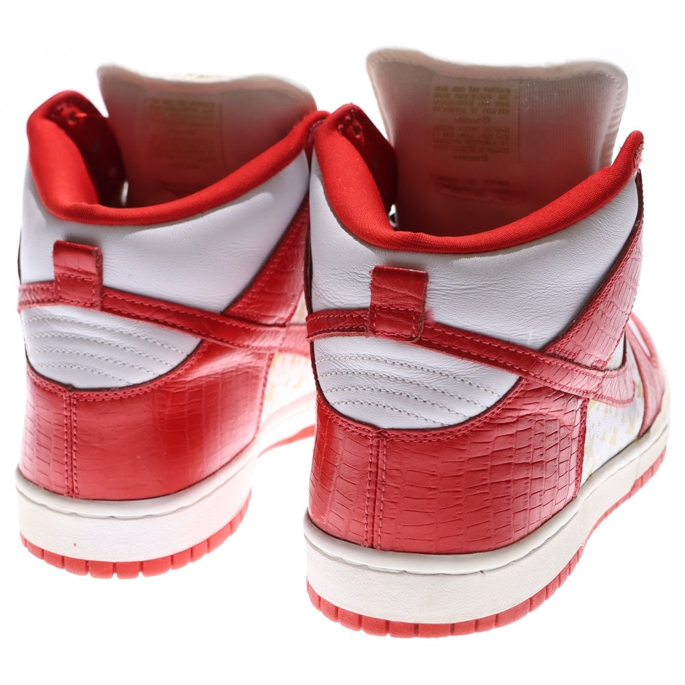 NIKE SB(ナイキエスビー) ×SUPREME DUNK HIGH PRO 307385-161 シュプリーム ダンク ハイカットスニーカー US9/27.0cm レッド/ホワイト