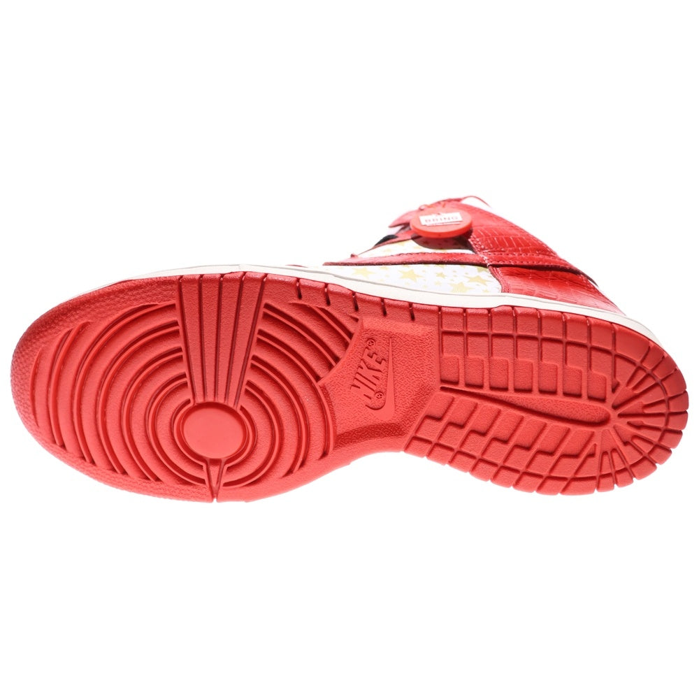 NIKE SB(ナイキエスビー) ×SUPREME DUNK HIGH PRO 307385-161 シュプリーム ダンク ハイカットスニーカー US9/27.0cm レッド/ホワイト