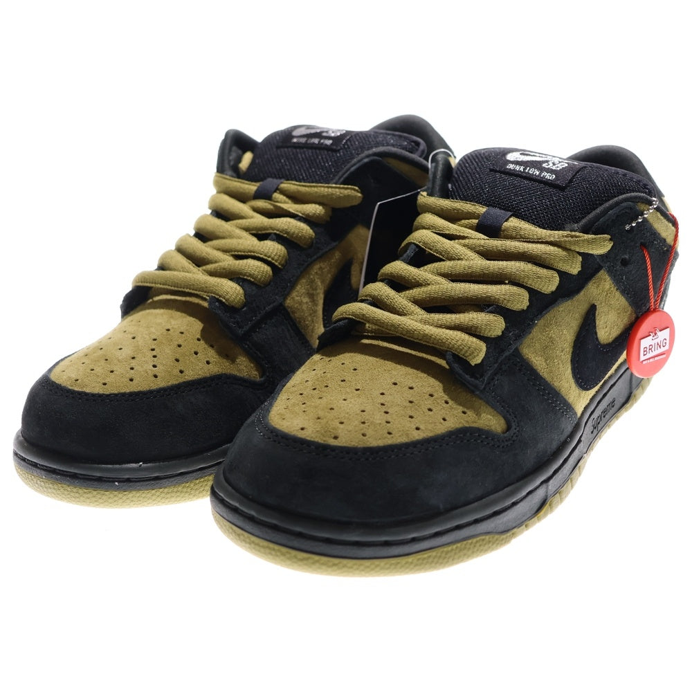 NIKE SB(ナイキエスビー) ×SUPREME DUNK LOW CAMPER GREEN HQ8487-300 アジア限定 ダンク ローカットスニーカー US9/27.0cm グリーン