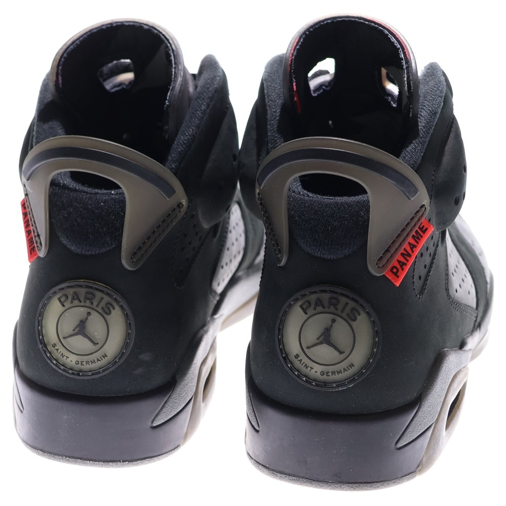 NIKE(ナイキ) ×PARIS SAINT GERMAIN AIR JORDAN 6 RETRO INFRARED CK1229-001 パリサンジェルマン エアジョーダン6 ハイカットスニーカー ブラック/グレー US10/28.0cm