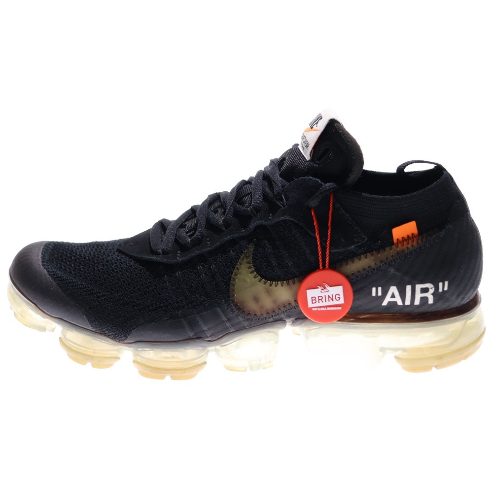 NIKE(ナイキ) ×OFF-WHITE THE 10 AIR VAPORMAX FK AA3831-002 ×オフホワイト ザテン エアヴェイパーマックス フライニット ローカットスニーカー US9/27.0cm ブラック
