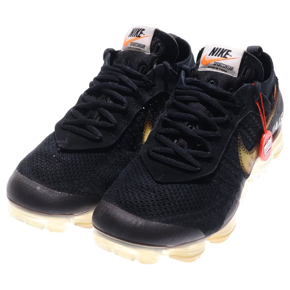 NIKE(ナイキ) ×OFF-WHITE THE 10 AIR VAPORMAX FK AA3831-002 ×オフホワイト ザテン エアヴェイパーマックス フライニット ローカットスニーカー US9/27.0cm ブラック