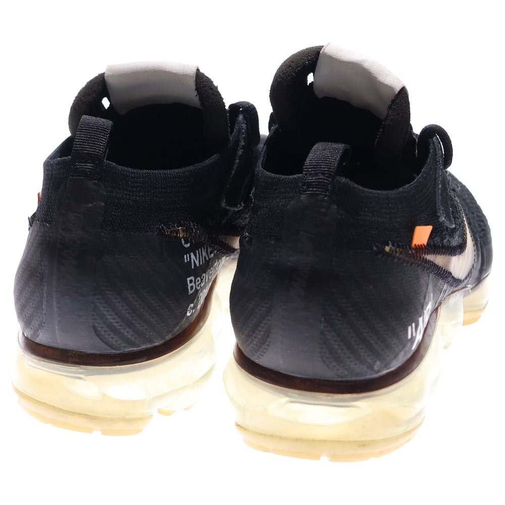 NIKE(ナイキ) ×OFF-WHITE THE 10 AIR VAPORMAX FK AA3831-002 ×オフホワイト ザテン エアヴェイパーマックス フライニット ローカットスニーカー US9/27.0cm ブラック
