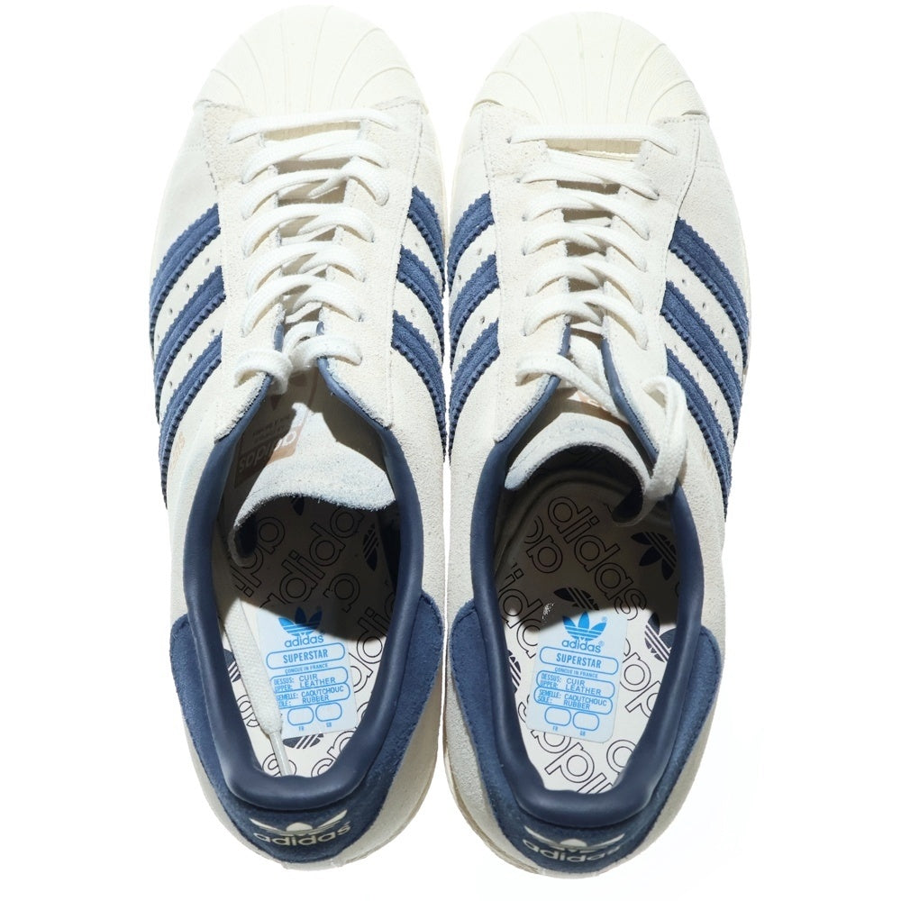 adidas(アディダス) SUPER STAR 80s BY AQ5352 ビューティアンドユース ローカットスニーカー US8.5/26.5cm ホワイト/ブルー