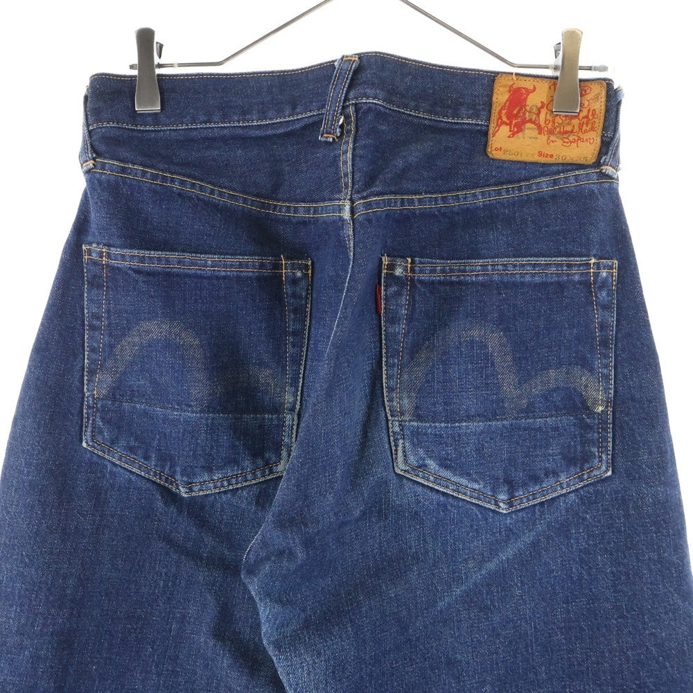 EVISU(エビス) ボタンフライ カモメペイント デニムパンツ ジーンズ インディゴ