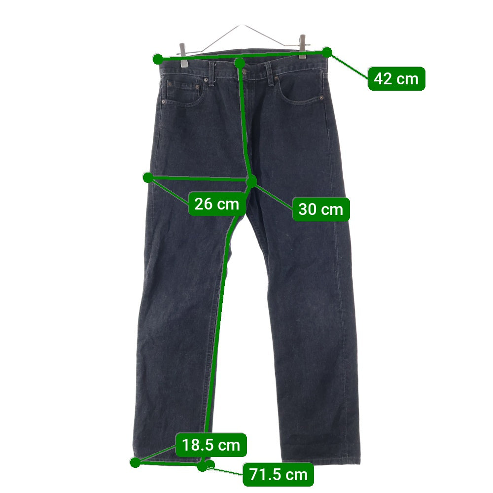 Levi's(リーバイス) 505 ジッパー デニムパンツ ジーンズ ブラック