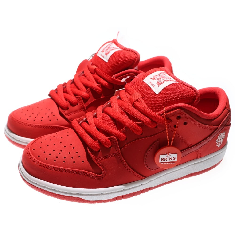 NIKE SB(ナイキエスビー) ×Girls Don't Cry SB DUNK LOW PRO QS BQ6832-600 ガールズ ドント クライ ダンク ローカットスニーカー レッド US7/25.0cm