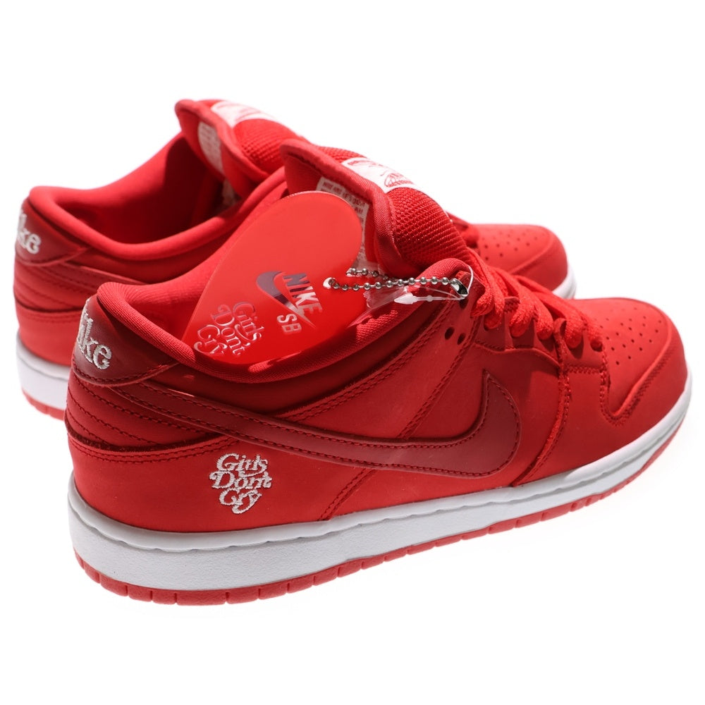 NIKE SB(ナイキエスビー) ×Girls Don't Cry SB DUNK LOW PRO QS BQ6832-600 ガールズ ドント クライ ダンク ローカットスニーカー レッド US7/25.0cm