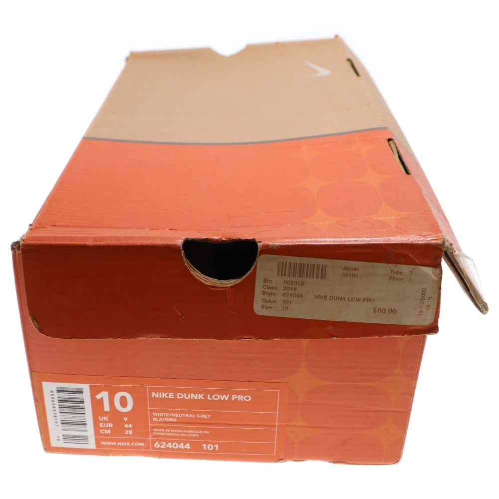 NIKE(ナイキ) 【観賞用2002年製】DUNK LOW PRO B 624044-101 ダンク プロ B ローカットスニーカー US10/28.0cm ホワイト