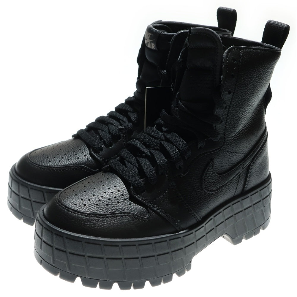 NIKE(ナイキ) WMNS AIR JORDAN 1 BROOKLYN FJ5737-001 ウィメンズ エアジョーダン 1 ハイカットブーツ ブルックリン US7.5/24.5cm ブラック レディース