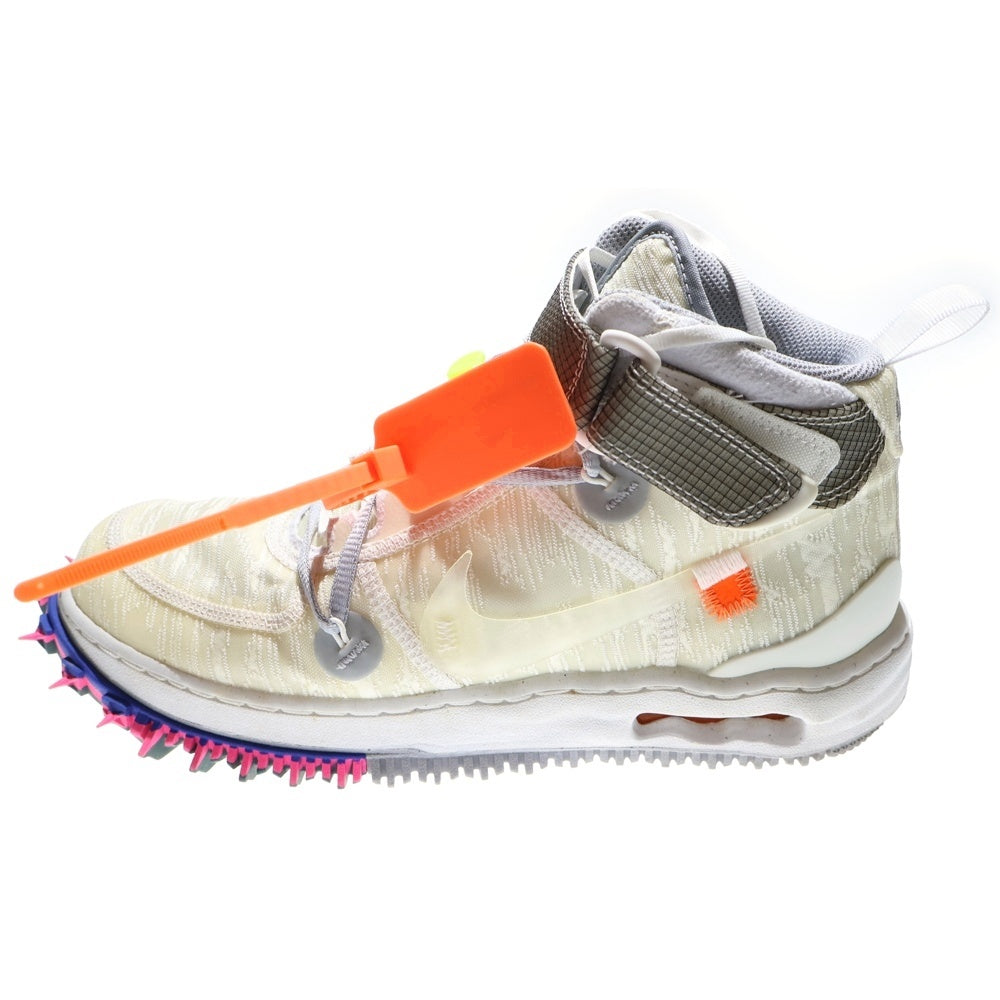 NIKE(ナイキ) ×OFF-WHITE AIR FORCE 1 MID WHITE DO6290-100 オフホワイト エアフォース ミッドカットスニーカー ホワイト US8.5/26.5cm
