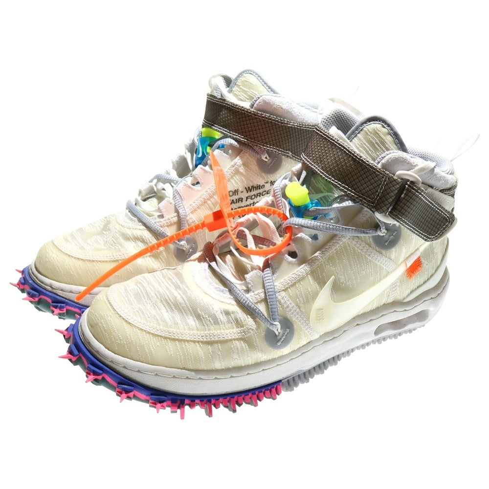 NIKE(ナイキ) ×OFF-WHITE AIR FORCE 1 MID WHITE DO6290-100 オフホワイト エアフォース ミッドカットスニーカー ホワイト US8.5/26.5cm