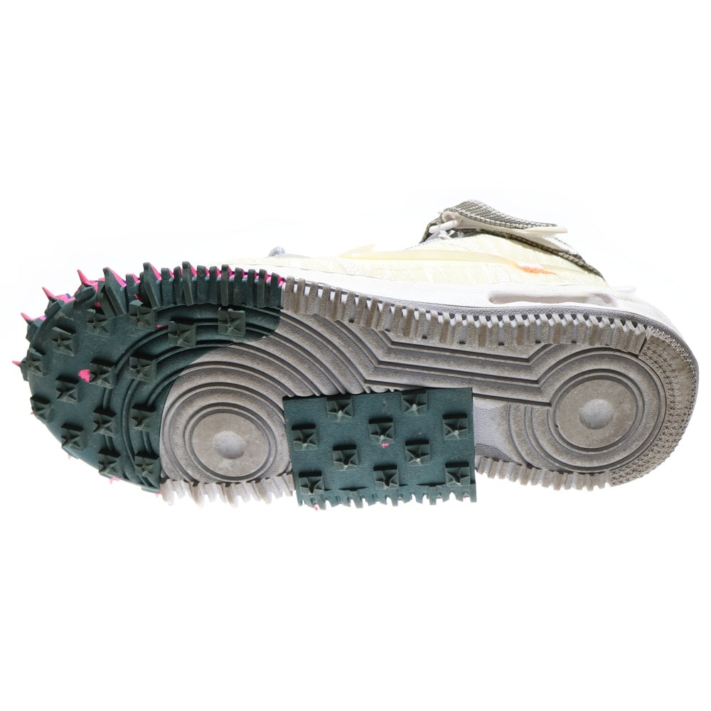 NIKE(ナイキ) ×OFF-WHITE AIR FORCE 1 MID WHITE DO6290-100 オフホワイト エアフォース ミッドカットスニーカー ホワイト US8.5/26.5cm