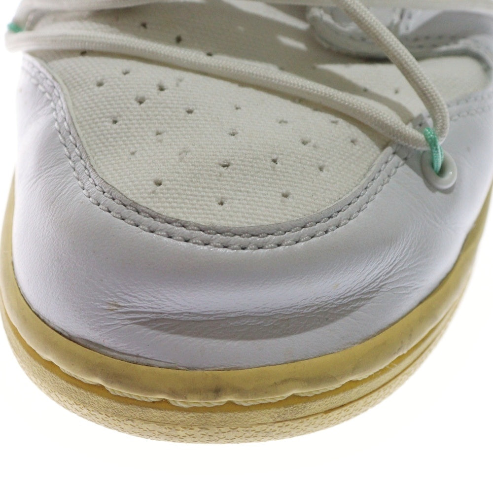NIKE(ナイキ) ×OFF-WHITE DUNK LOW 1 OF 50 DM1602-127 オフホワイト ダンクロー 1オブ50 ローカットスニーカー ホワイト US9/27.0cm