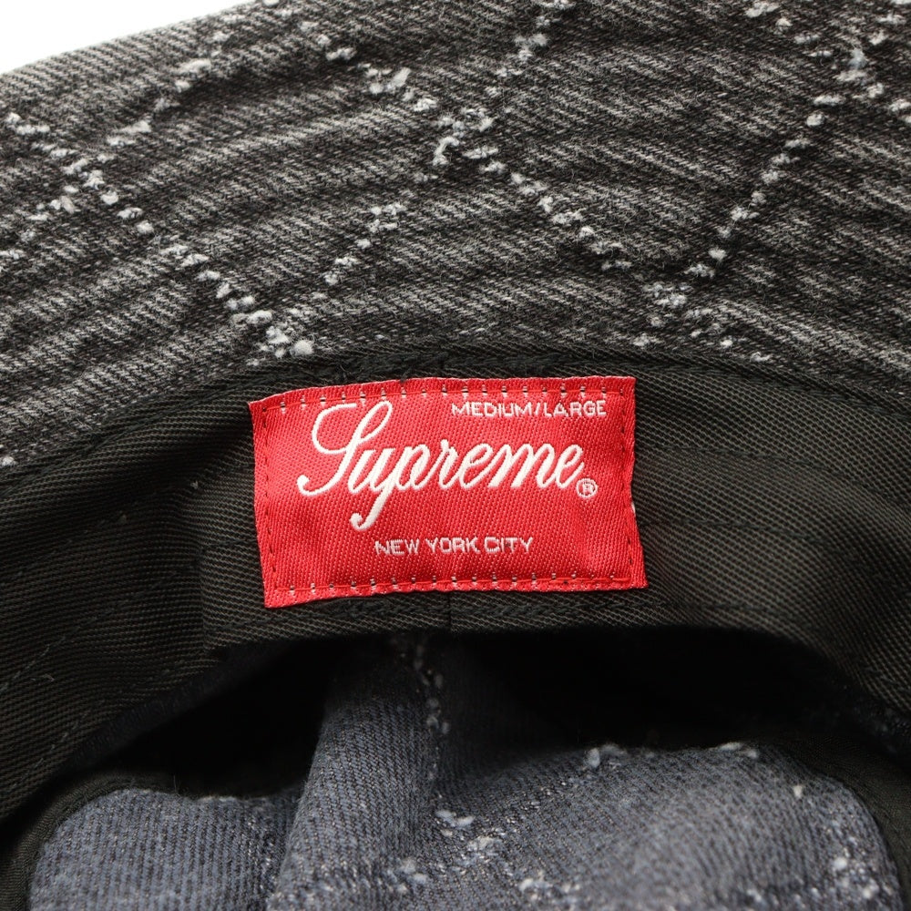 SUPREME(シュプリーム) 23AW Punched Denim Crusher パンチド デニム クラッシャー バケットハット グレー
