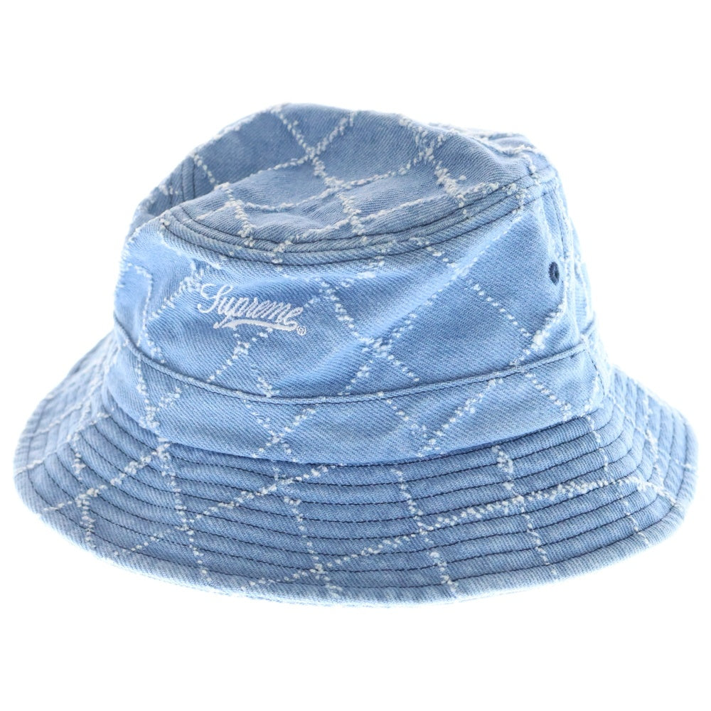SUPREME(シュプリーム) 23AW Punched Denim Crusher パンチドデニム クラッシャー バケットハット インディゴ