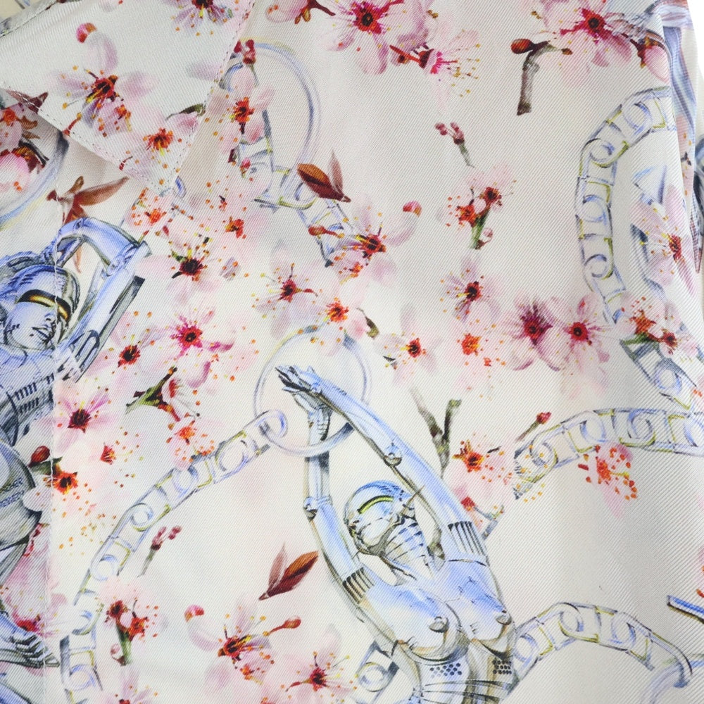 DIOR(ディオール) 19AW ×Hajime Sorayama Sexy Robot Silk Shirt 933C526A4632 ×空山基 セクシーロボット 総柄シルク長袖シャツ マルチ