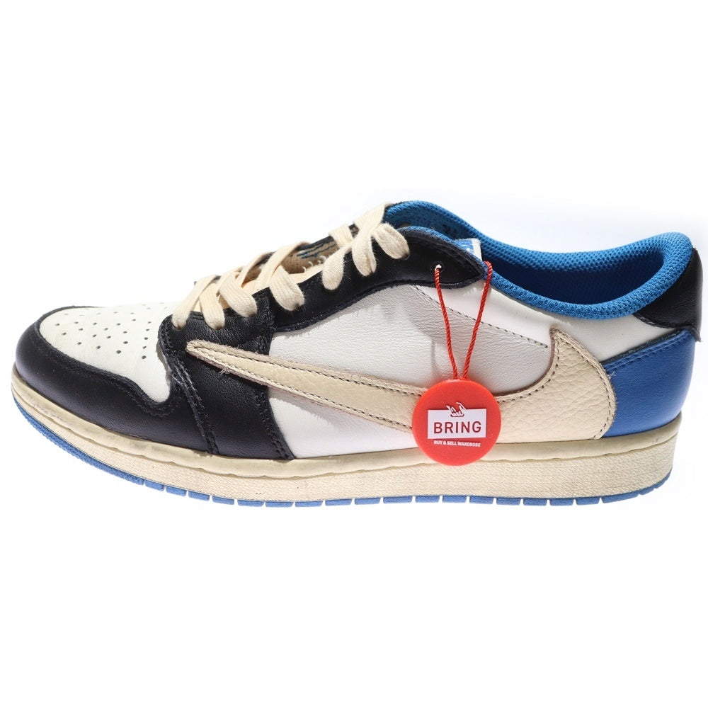 NIKE(ナイキ) ×TRAVIS SCOTT FRAGMENT DESIGN AIR JORDAN 1 LOW OG SP DM7866-140 トラヴィススコット フラグメント エアジョーダン1 ローカットスニーカーブルー US8/26.0cm
