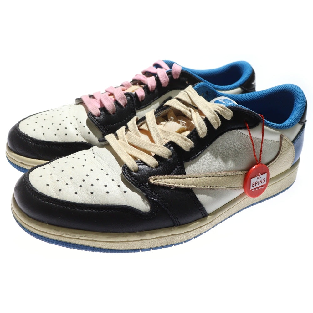NIKE(ナイキ) ×TRAVIS SCOTT FRAGMENT DESIGN AIR JORDAN 1 LOW OG SP DM7866-140 トラヴィススコット フラグメント エアジョーダン1 ローカットスニーカーブルー US8/26.0cm