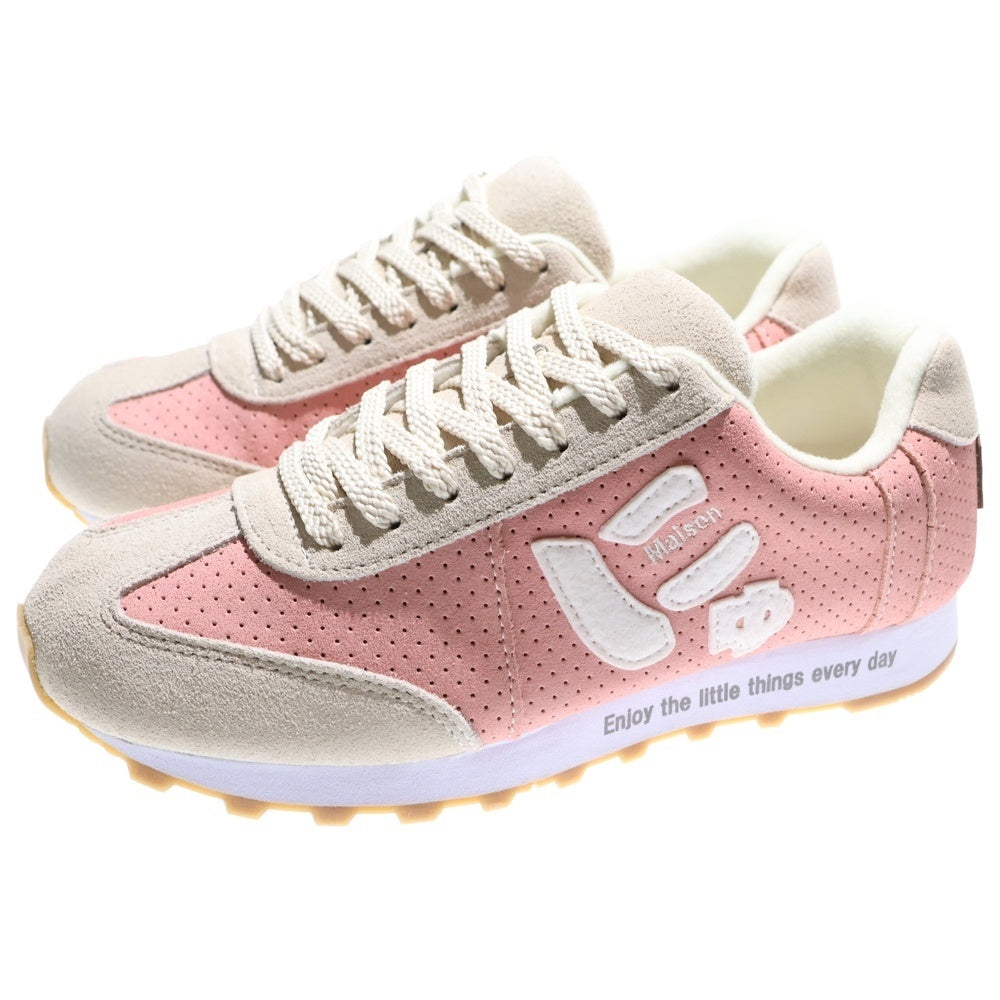 Sangacio(サンガッチョ) ×Wako'sRoom ワコズルーム にゅ～ず ローカットスニーカー US5.5/23.5cm ピンク レディース