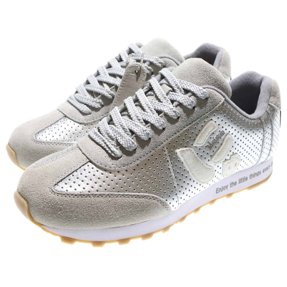 Sangacio(サンガッチョ) ×Wako'sRoom ワコズルーム にゅ～ず ローカットスニーカー US6/24.0cm シルバー レディース