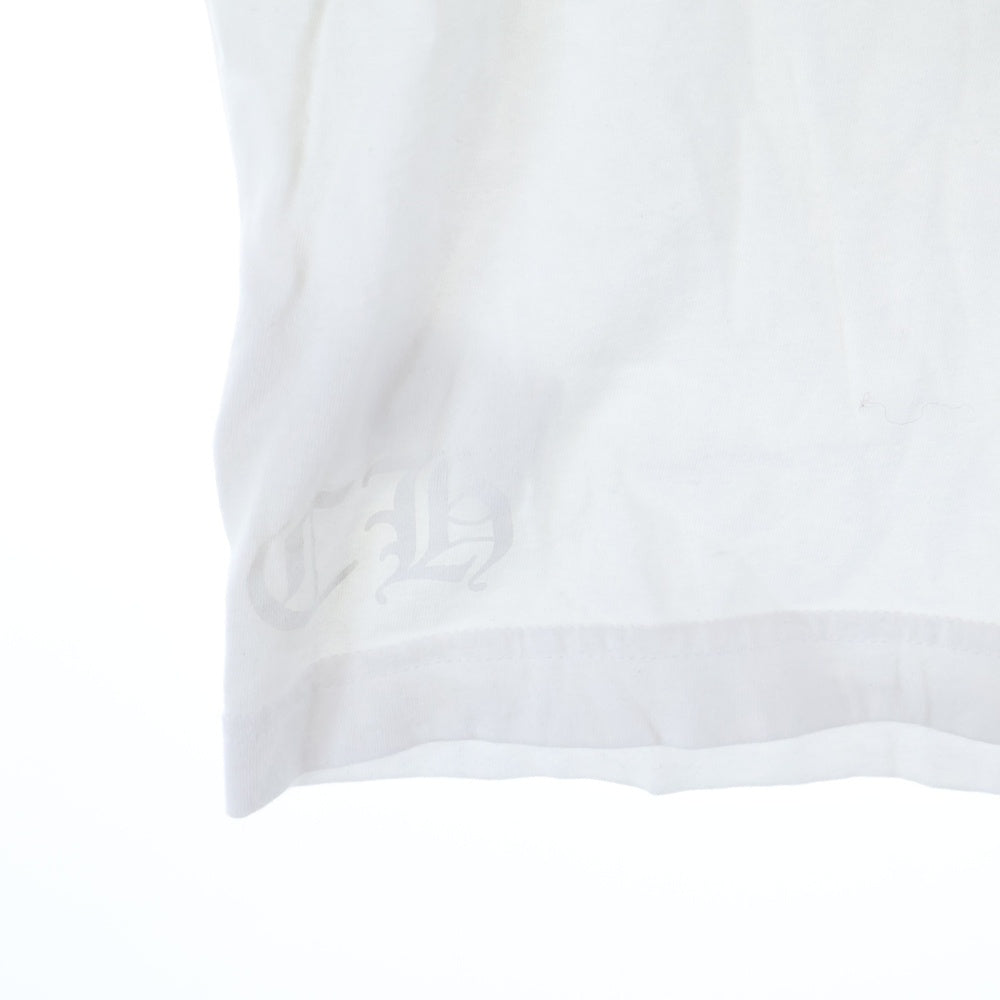 CHROME HEARTS(クロムハーツ) CH T-SHRT 1 ネックロゴプリント クルーネック 半袖Tシャツ カットソー ホワイト