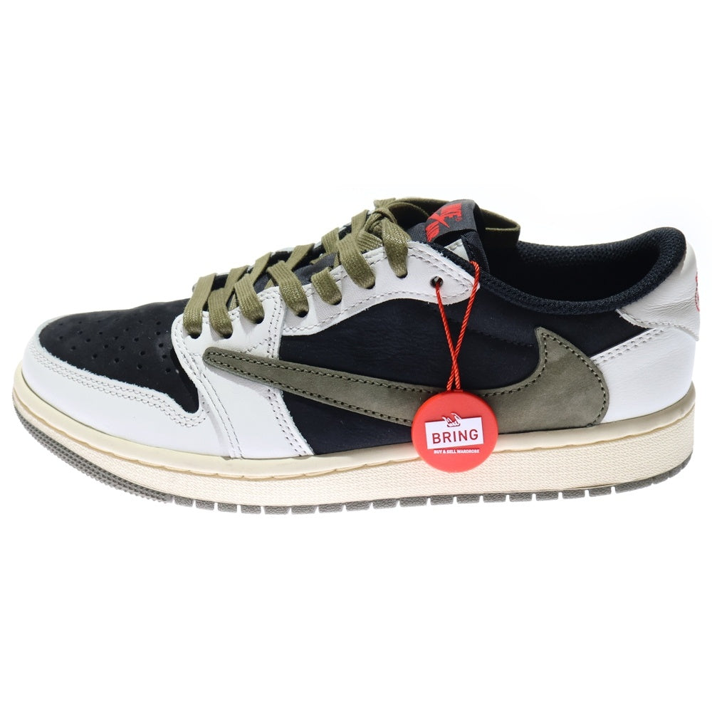 NIKE(ナイキ) ×TRAVIS SCOTT WMNS AIR JORDAN 1 LOW OG OLIVE トラヴィススコット ウィメンズ エアジョーダン1 ローカットスニーカー US7.5/24.5cm レディース DZ4137-106