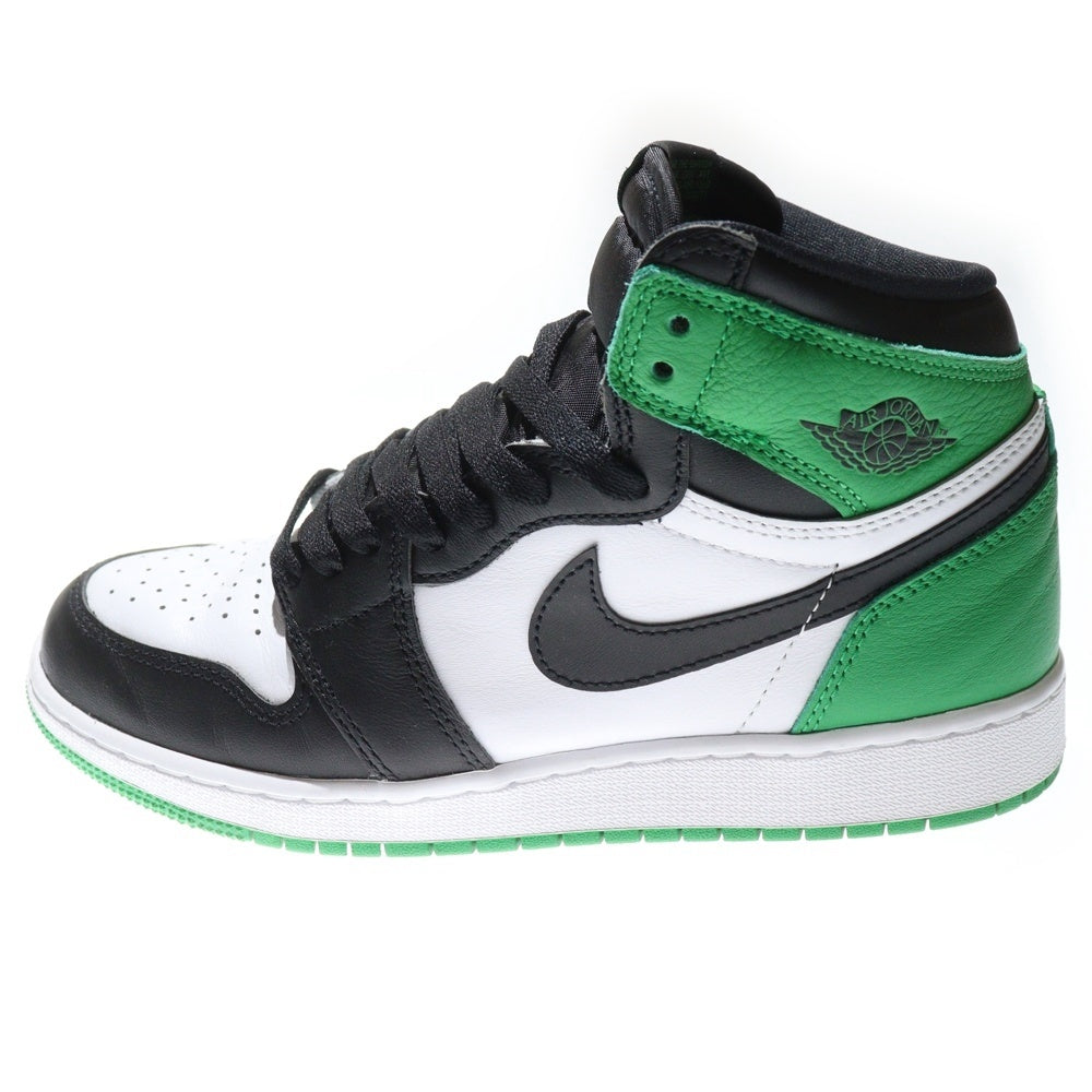 NIKE(ナイキ) AIR JORDAN 1 HIGH OG GS FD1437-031 エア ジョーダン 1 レトロ ハイ OG GS ハイカットスニーカー US6.5Y/24.5cm グリーン/ブラック/ホワイト レディース