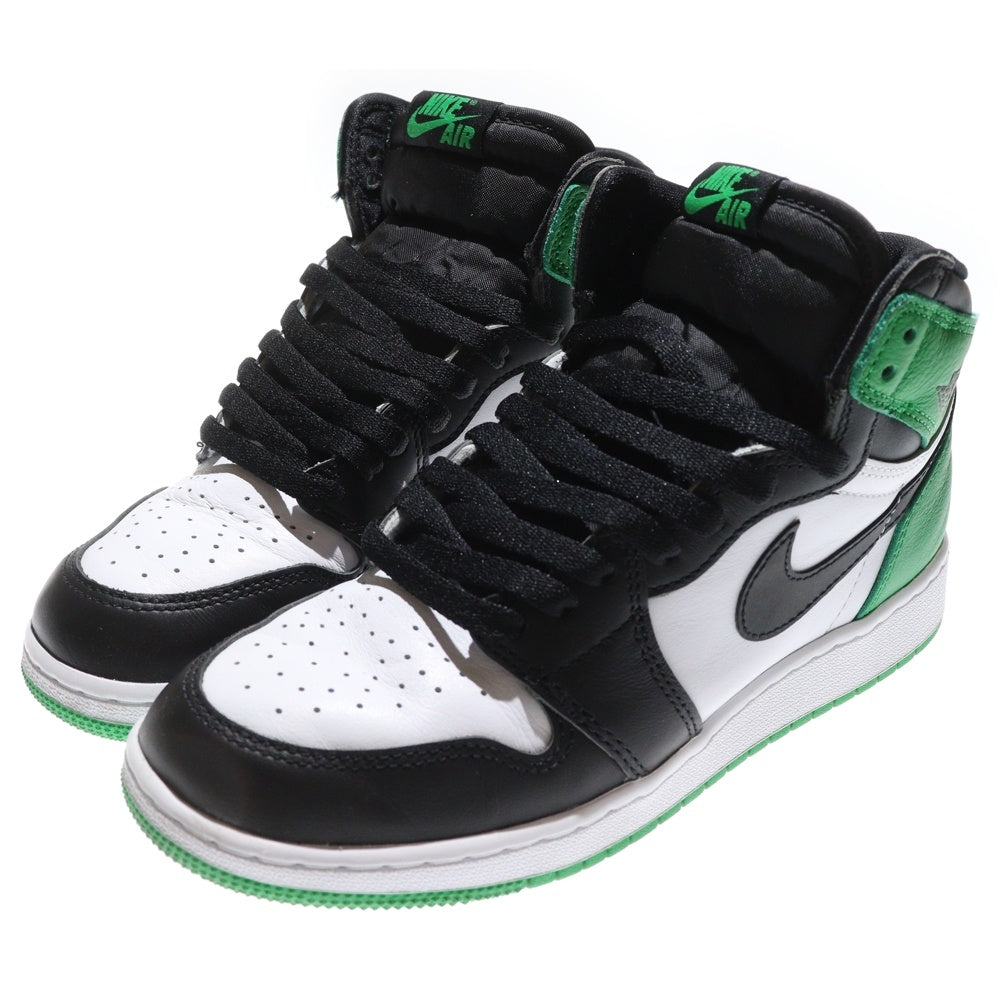 NIKE(ナイキ) AIR JORDAN 1 HIGH OG GS FD1437-031 エア ジョーダン 1 レトロ ハイ OG GS ハイカットスニーカー US6.5Y/24.5cm グリーン/ブラック/ホワイト レディース