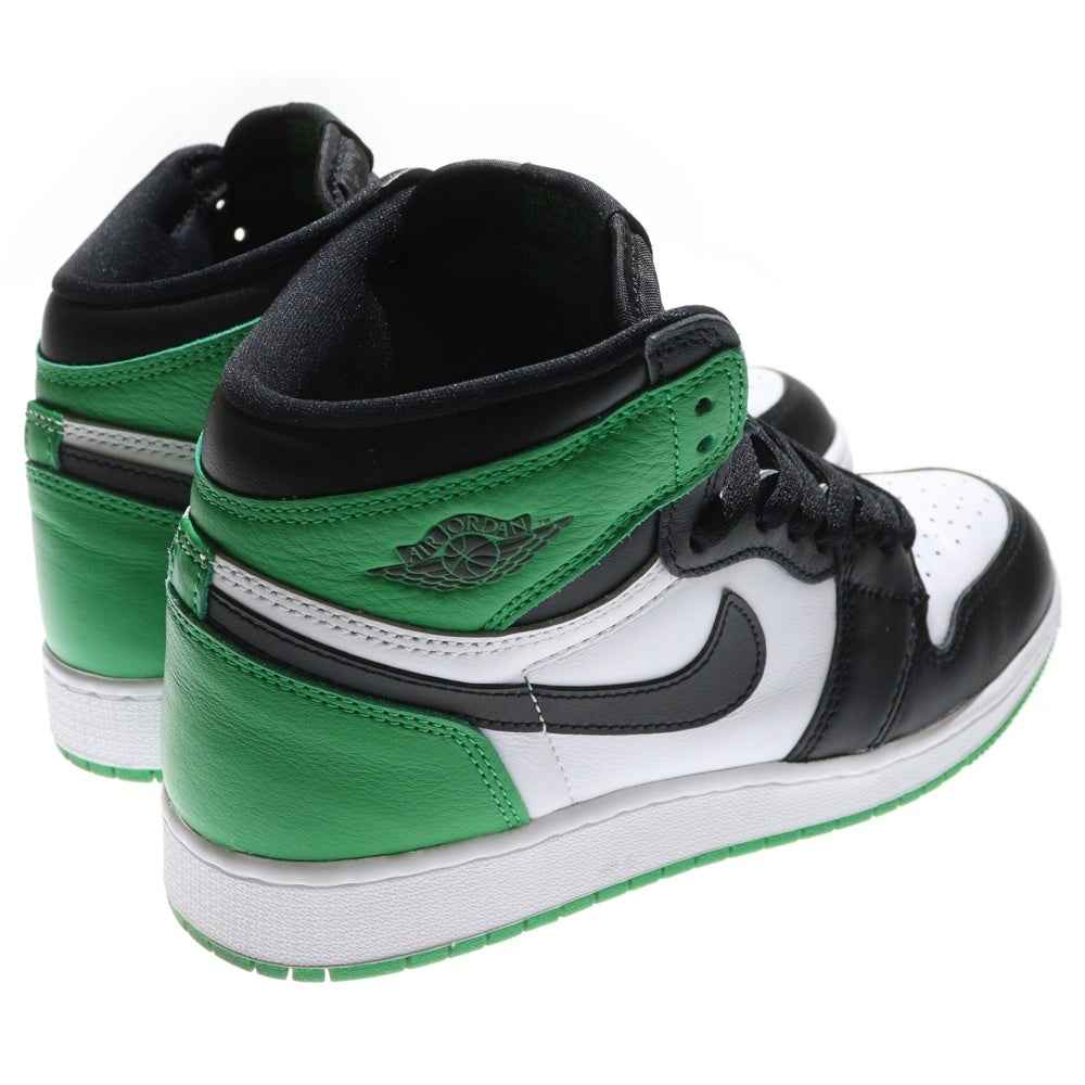 NIKE(ナイキ) AIR JORDAN 1 HIGH OG GS FD1437-031 エア ジョーダン 1 レトロ ハイ OG GS ハイカットスニーカー US6.5Y/24.5cm グリーン/ブラック/ホワイト レディース